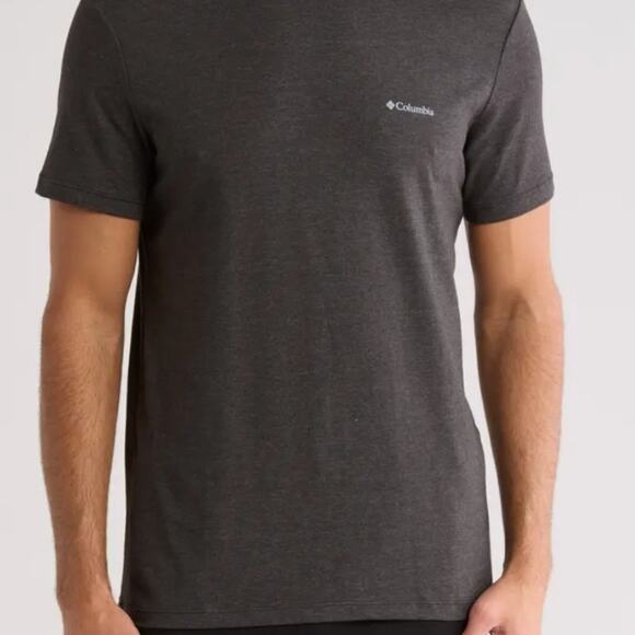 [[COLUMBIA]] Men's Grey Soft Short Sleeve Tee Small - Picture 2 of 8